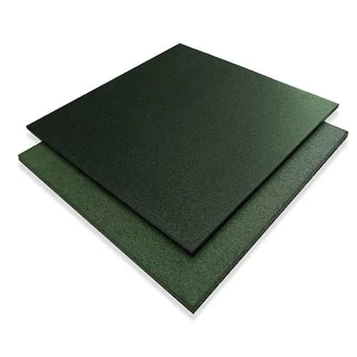 LOSETA DE CAUCHO Verde Maciza 1x1m | 15mm | Densidad Premium | Ecológica | Fácil Limpieza